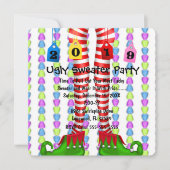Cute 2019 Elf Stocking Chritmas Invitation du Part (Devant)