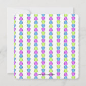 Cute 2019 Elf Stocking Chritmas Party Invite Kaart (Achterkant)