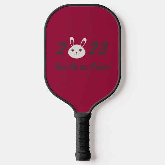 Cute 2023 Year of the Rabbit Pickleball Paddle (Voorkant)