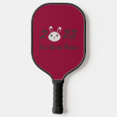Cute 2023 Year of the Rabbit Pickleball Paddle (Achterkant)