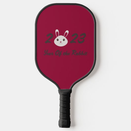 Cute 2023 Year of the Rabbit Pickleball Paddle (Achterkant)