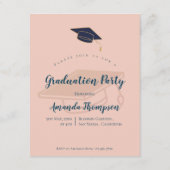 Cute 2025 Graduation Pastel Photo Mini Invitation (Dos)