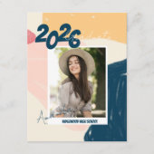 Cute 2025 Graduation Pastel Photo Mini Invitation (Devant)