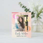 Cute 2025 Photo Graduation Party Mini Invitation (Debout devant)