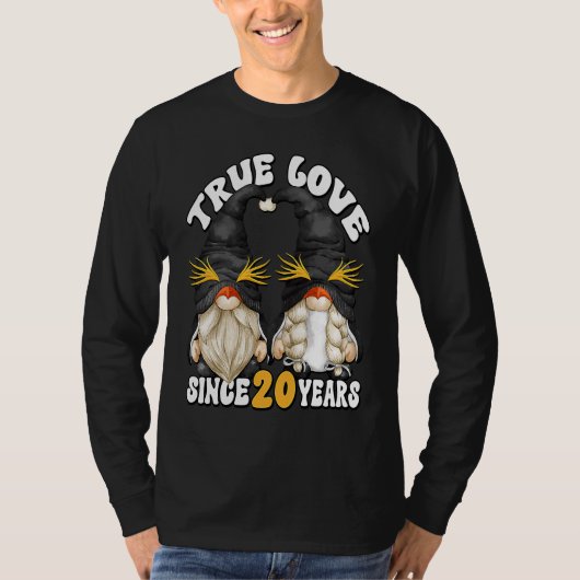 Cute 20th Wedding Anniversary Gnomes For Penguin M T-shirt (Voorkant)