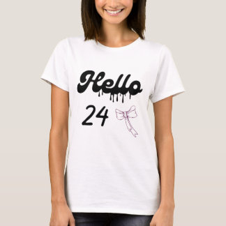 Cute 24e verjaardagsshirt voor meisjes – Schattig  T-shirt