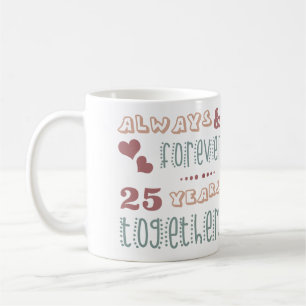 Cute 25th Wedding Jubileum Koffiemok