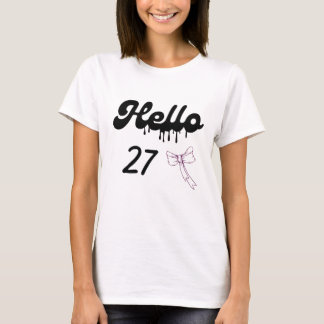 Cute 27e verjaardagsshirt voor meisjes – Sweet 27 T-shirt