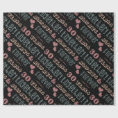 Cute 30th Wedding Jubileum Cadeaupapier (Vlak)