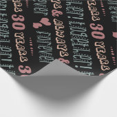 Cute 30th Wedding Jubileum Cadeaupapier (Hoek)