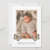 Cute 3 Photo Collage Faire-part de naissance bébé (Devant)