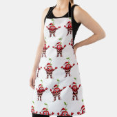 Cute 3D Christmas Cherry Fruit Pattern Apron Schort (Insitu)
