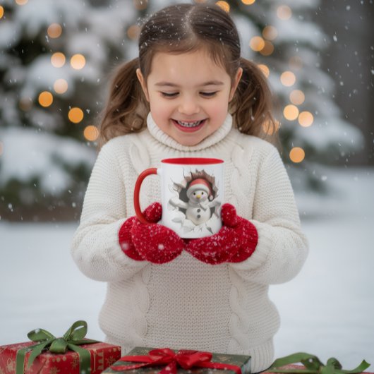 Cute 3D Snowman Mug Mok