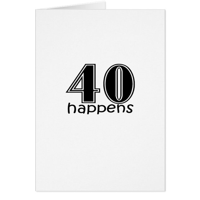 Cute, "40 gebeurt" (Voorkant)