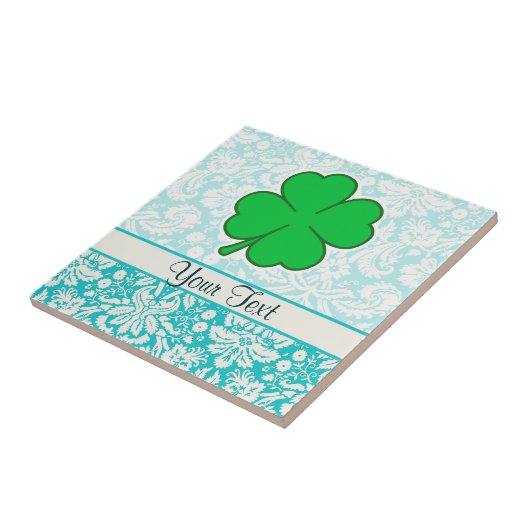 Cute 4 Leaf Clover Tegeltje (Zijkant)