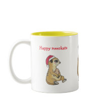 Cute 4 Meerkats Noël Café de Noël Cocoa Mug
