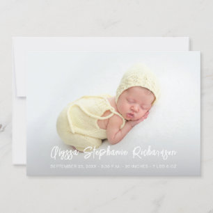 Cute 4 Multi Photo Baby Announge Kaart