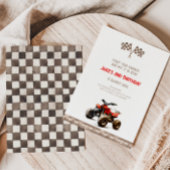 Cute 4 Wheeler Vélo Invitation Anniversaire