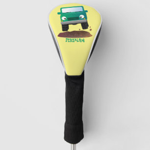 Cute 4X4 terreinwagen cartoon Golfheadcover