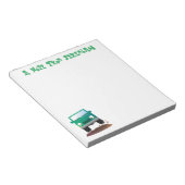 Cute 4X4 terreinwagen cartoon Notitieblok (Schuin)