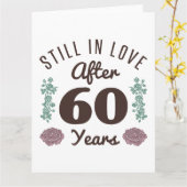 Cute 60ste verjaardag kaart (Gele Bloem)