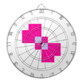 Cute 8 Bit Pixel Bow Dartbord (Voorkant)