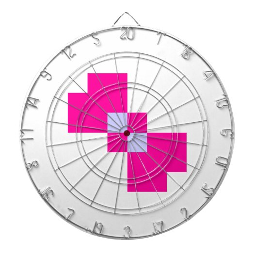 Cute 8 Bit Pixel Bow Dartbord (Voorkant)