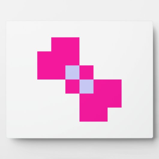 Cute 8 Bit Pixel Bow Fotoplaat (Voorkant)