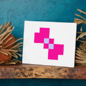 Cute 8 Bit Pixel Bow Fotoplaat (Zijkant)