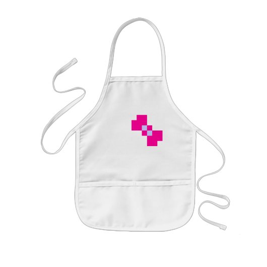 Cute 8 Bit Pixel Bow Kinder Schort (Voorkant)