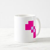 Cute 8 Bit Pixel Bow Koffiemok (Voorkant rechts)