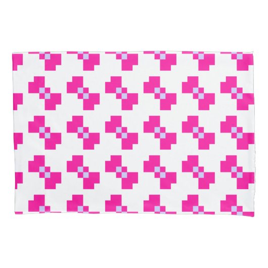 Cute 8 Bit Pixel Bow Kussensloop (Voorkant)