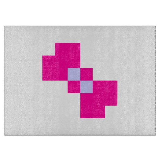 Cute 8 Bit Pixel Bow Snijplank (Voorkant)