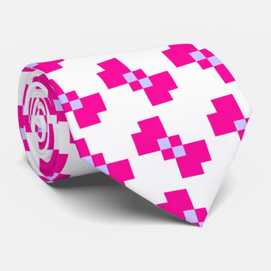 Cute 8 Bit Pixel Bow Stropdas (Opgerold)