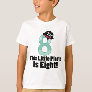 Cute 8th Birthday Pirate Shirt for boys