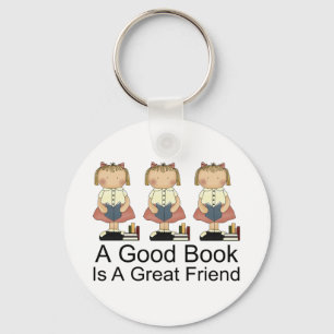Cute A Good Book is een geweldig vriendinnetje Sleutelhanger