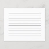 Cute à l'aquarelle Carte Recette (Dos)