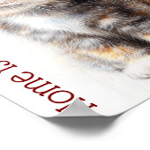 Cute aangepaste kitten wanddecoratie, poes kat poster (Hoek)