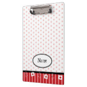 Cute, aanpasbaar, rood, medisch klembord (Links)