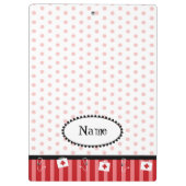 Cute, aanpasbaar, rood, medisch klembord (Achterkant)