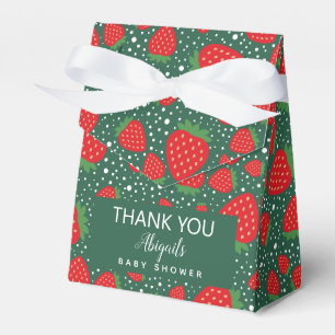 Cute aardbery Baby shower Favor Box Bedankdoosjes