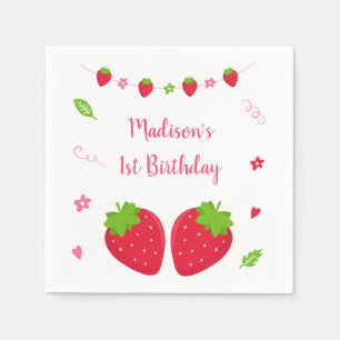 Cute aardbery Berry Sweet Birthday Servet