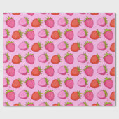 Cute aardbery cadeaupapier (Vlak)
