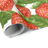 Cute aardbery cadeaupapier (Rol Hoek)