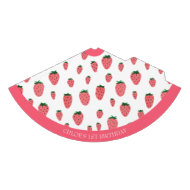 Cute aardbery Girl First Birthday Pink Party Feesthoedjes