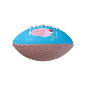 Cute aardbery ice crème sundae cartoon american football (Gedraaid 90)