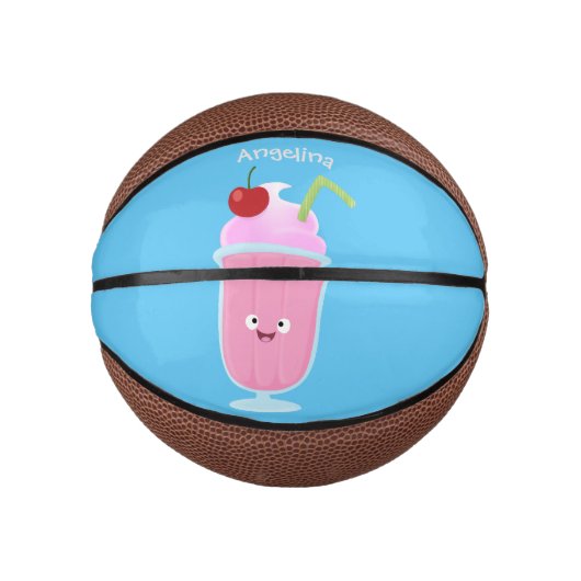 Cute aardbery ice crème sundae cartoon basketbal (Voorkant)