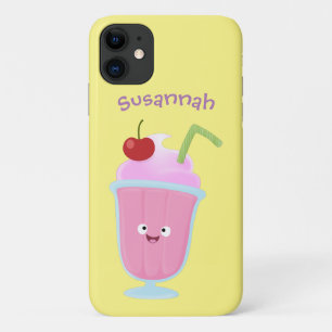 Cute aardbery ice crème sundae cartoon iPhone 11 hoesje