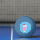 Cute aardbery ice crème sundae cartoon pingpongballen (Net)