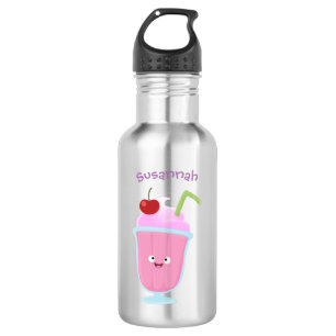 Cute aardbery ice crème sundae cartoon waterfles 